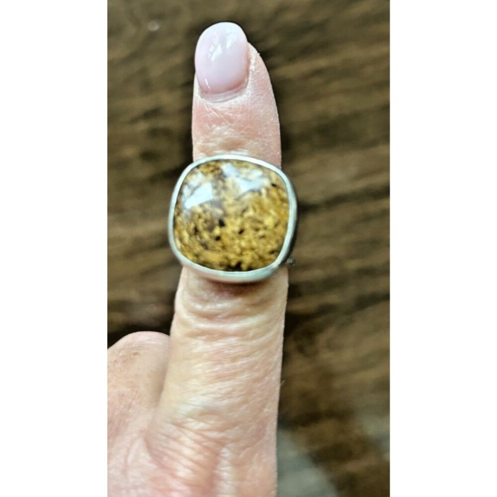 SILPADA R1738 Sterling Silver .925  Bronzite Stone Ring  Size 6?